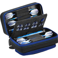 Casemaster Plazma Pro Dart Case Black with Sapphire Zipper and Phone Pocket
