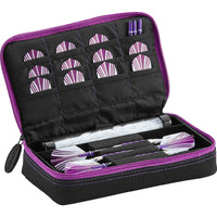 Casemaster Plazma Dart Case Black with Amethyst Zipper