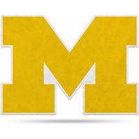 Michigan Wolverines Pennant Shape Cut Logo Design