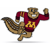 Minnesota Golden Gophers Pennant Shape Cut Mascot Design