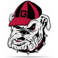 Georgia Bulldogs Pennant Shape Cut Mascot Design