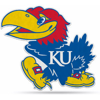 Kansas Jayhawks Pennant Shape Cut Logo Design