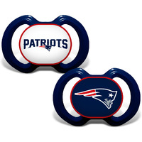 New England Patriots Pacifier 2 Pack Alternate