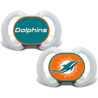 Miami Dolphins Pacifier 2 Pack