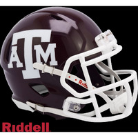 Texas A&M Aggies Helmet Riddell Replica Mini Speed Style Maroon