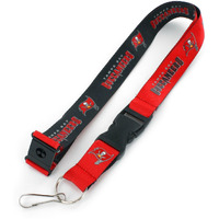 Tampa Bay Buccaneers Lanyard Reversible Black/Red Special Order
