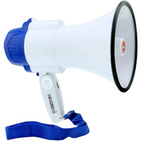 Megaphone Bullhorn cheer Horn Mic Recording Siren Blow Horn Hand Held Mega Phone Loudhailer 5 core 8R(D0102HHYKKT)