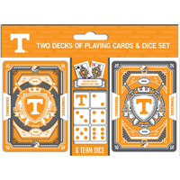 Tennessee Volunteers Playing Cards and Dice Set