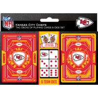 Kansas City Chiefs Playing Cards and Dice Set