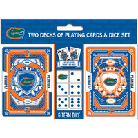 Florida Gators Playing Cards and Dice Set