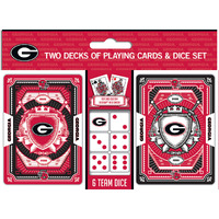 Georgia Bulldogs Playing Cards and Dice Set