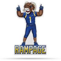 Los Angeles Rams Pennant Shape Cut Mascot Design