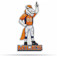 Denver Broncos Pennant Shape Cut Mascot Design
