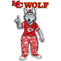 Kansas City Chiefs Pennant Shape Cut Mascot Design
