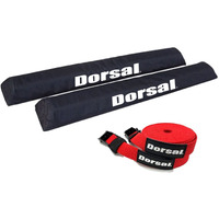 DORSAL Aero Roof Rack Pads with 15 ft Surf Straps for Car Surfboard Kayak SUP Long(D0102HAP6CY.)