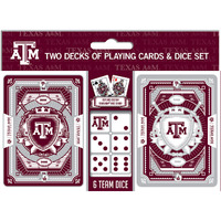 Texas A&M Aggies Playing Cards and Dice Set