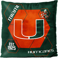 Miami OFFICIAL NHL "Connector" Double Sided Velvet Pillow, 16" x 16"(D0102HARMFG.)