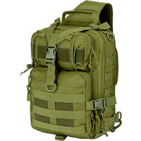 15L Unisex Medium Sling Shoulder Bag MOLLE Outdoor Daypack Backpack