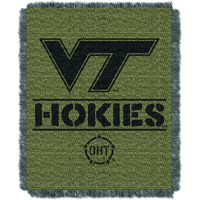 Virginia Tech OFFICIAL Collegiate 46X60 OHT Rank Jacquard Throw(D0102HX61NP.)