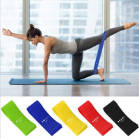 Flex And Stretch Set Of 5 Exercise Latex Bands(D0102HEYJTG.)