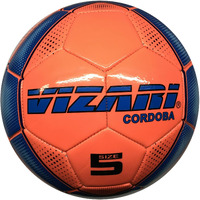Vizari Sports Cordoba Soccer Ball - Unique Graphics - Footballs for Kids & Adults - Available in 5 Colours - Football - Orange - Size 4