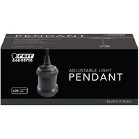 PENDANT ADJ BLK 55" 60W (Pack of 1)