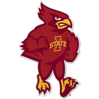 Iowa State Cyclones Pennant Shape Cut Mascot Design