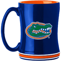 Florida Gators Coffee Mug 14oz Sculpted Relief Team Color