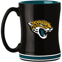 Jacksonville Jaguars Coffee Mug 14oz Sculpted Relief Team Color