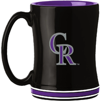 Colorado Rockies Coffee Mug 14oz Sculpted Relief Team Color