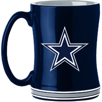 Dallas Cowboys Coffee Mug 14oz Sculpted Relief Team Color