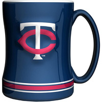 Minnesota Twins Coffee Mug 14oz Sculpted Relief Team Color