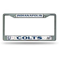 Indianapolis Colts License Plate Frame Chrome Printed Insert