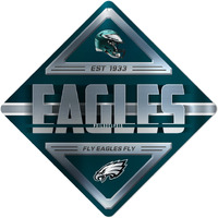 Philadelphia Eagles Sign Metal Diamond Shape