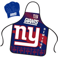 New York Giants Chef Hat and Apron Set