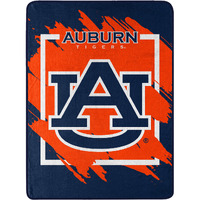 Auburn Tigers Blanket 46x60 Micro Raschel Dimensional Design Rolled