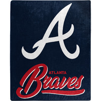 Atlanta Braves Blanket 50x60 Raschel Signature Design