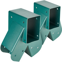 VEVOR A-Frame Middle Swing Set Brackets, Heavy Duty Carbon Steel Swing Set Hardware with Mounting Hardware, DIY Swing Set Bracket Swing Set Kit for 4x4 Legs & 4x6 Beam, Green (2 Pcs)