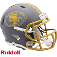 San Francisco 49ers Helmet Riddell Replica Mini Speed Style Slate Alternate