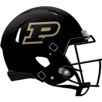 Purdue Boilermakers Helmet Riddell Replica Mini Speed Style Black 2024
