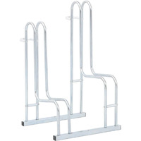 vidaXL Bicycle Stand for 2 Bikes Floor Freestanding Galvanized Steel