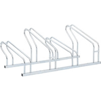vidaXL Bicycle Stand for 4 Bikes Floor Freestanding Galvanized Steel