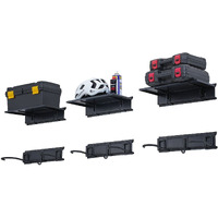 VEVOR Bike Storage Rack Wall Mount Garage Bike Holder & 3 Shelves for 6 Bicycles