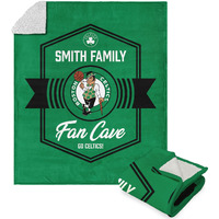 NBA Boston Celtics Dominion Personalized Silk Touch Sherpa Throw Blanket 50X60 Inches