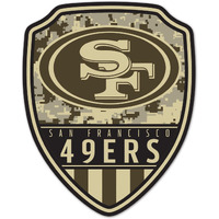 San Francisco 49ers Sign Wood 11x14 Shield Shape