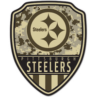 Pittsburgh Steelers Sign Wood 11x14 Shield Shape