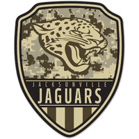 Jacksonville Jaguars Sign Wood 11x14 Shield Shape