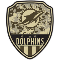 Miami Dolphins Sign Wood 11x14 Shield Shape