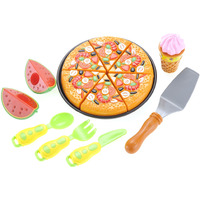 Pizza Playset With Watermelon, Icecream And Utensils