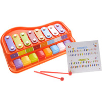 2 In 1 Xylophone/Piano With Music Sheet Songbook